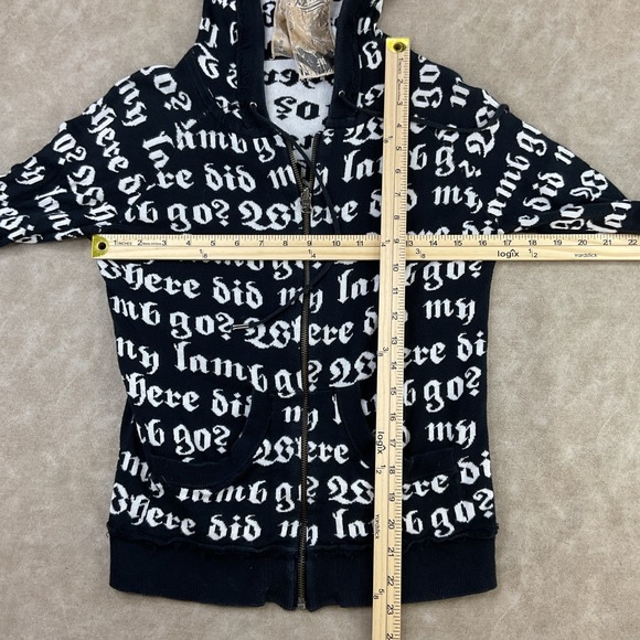 Vintage L.A.M.B. LAMB Gwen Stefani Where Did My Lamb Go Hoodie Y2K Women Sz M - Picture 15 of 15